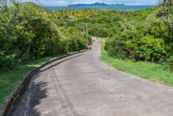 Die einzige Straße auf Mayreau Die einzige Straße auf Mayreau